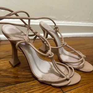 Schutz Strappy Nude Heel